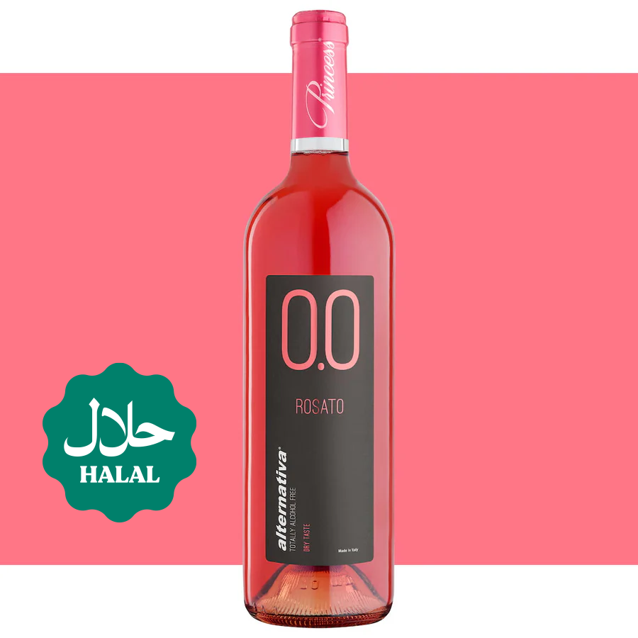 Princess Alternativa 0.0% - Alcohol Free Rosato Rosé Halal Wine